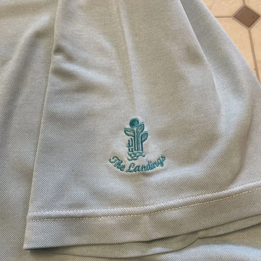 Footjoy Polo Golf Shirt Blue‎ Men's Size XL Lisle Short Sleeve PGA - Picture 4 of 10